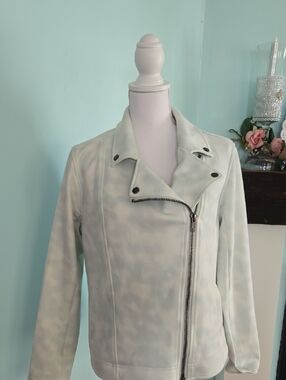 Haute Hippie Faux Suede Moto Jacket M